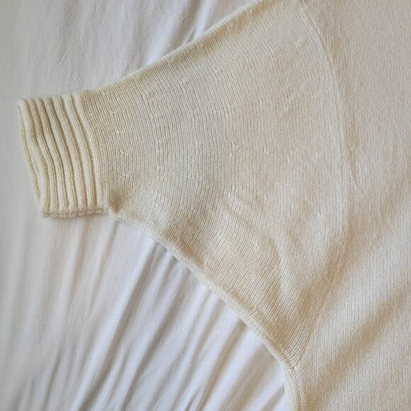 Stella McCartney White Wool-blend Poncho #281 Size S - Picture 10 of 16